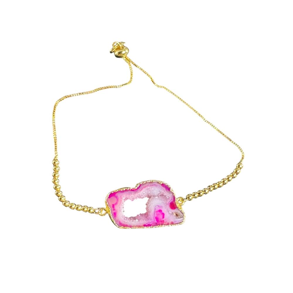 Pink Geo Bracelet